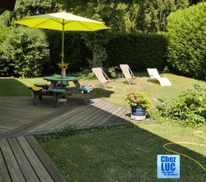 terrasse jardin privatif au calme réservé aux locataires