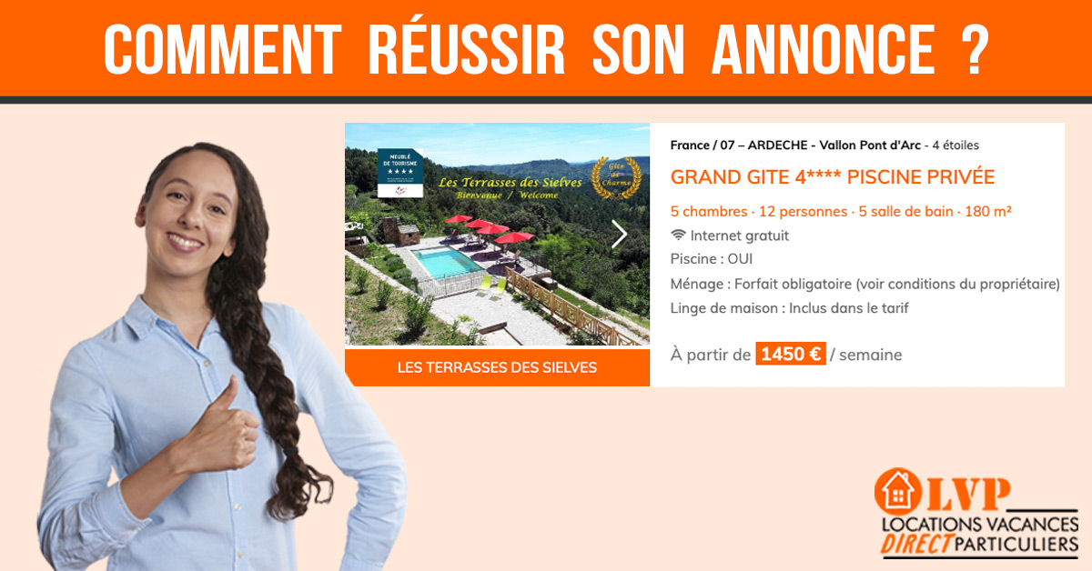COMMENT RÉDIGER UNE ANNONCE DE LOCATION DE VACANCES ? - LVPDIRECT