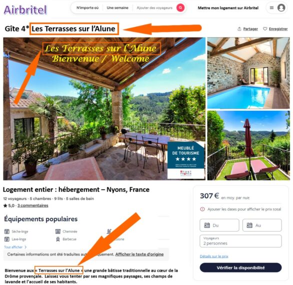 Réserver en direct depuis Airbnb ou Abritel