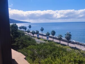 vu sur la mer des caraibes ainsi que le boulevard maritimes