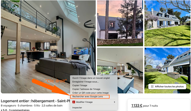 Retrouver une annonce en direct depuis sa photo