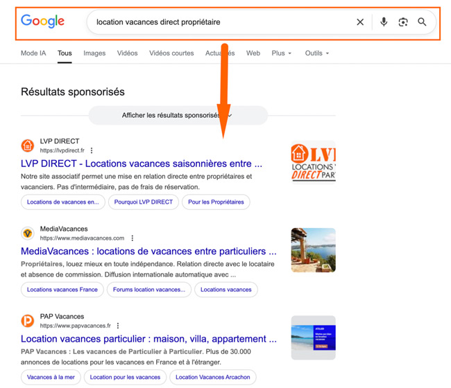 comment retrouver une annonce Airbnb en direct ?