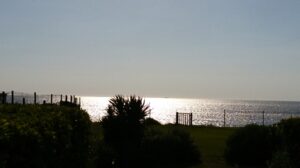 coucher de soleil vu de l'appartement