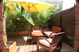 le salon de jardin extérieur