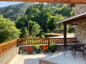 Terrasses verdoyantes autour de la maison