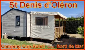 Mobil-home de coté avec Joue de protection