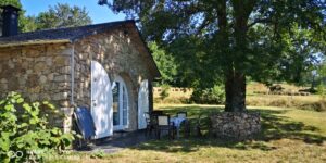 La terrasse et le salon de jardin