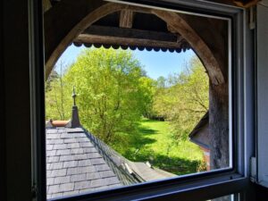 Vue depuis l'une des fenêtres de la chambre