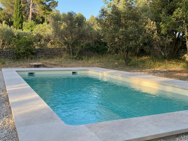piscine de 8x4 privative , 8 transats