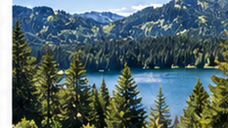 Paysage de montagne dans les Vosges avec lac et forêt