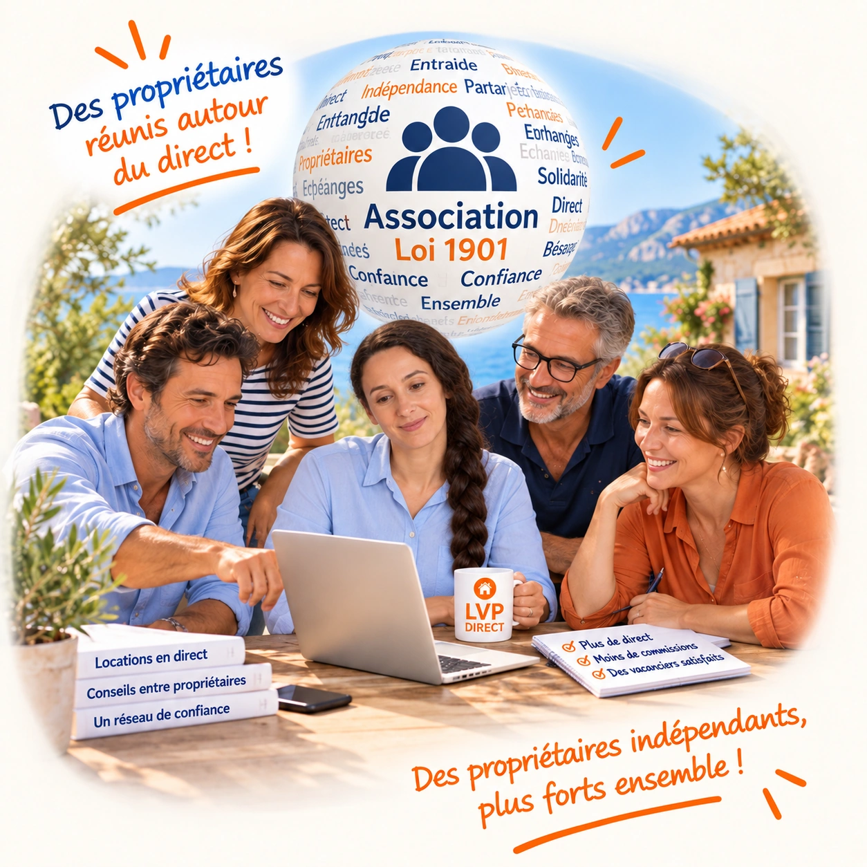 Des propriétaires indépendants réunis au sein de l’association LVP-DIRECT pour développer la location en direct